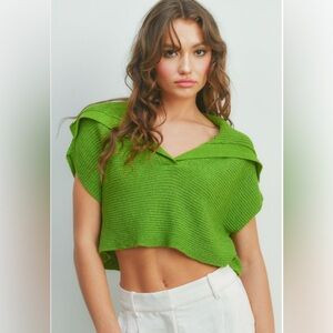 COMING SOON / PREVIEW 01/12/2025 Oversized Colar Short Sleeve Sweater